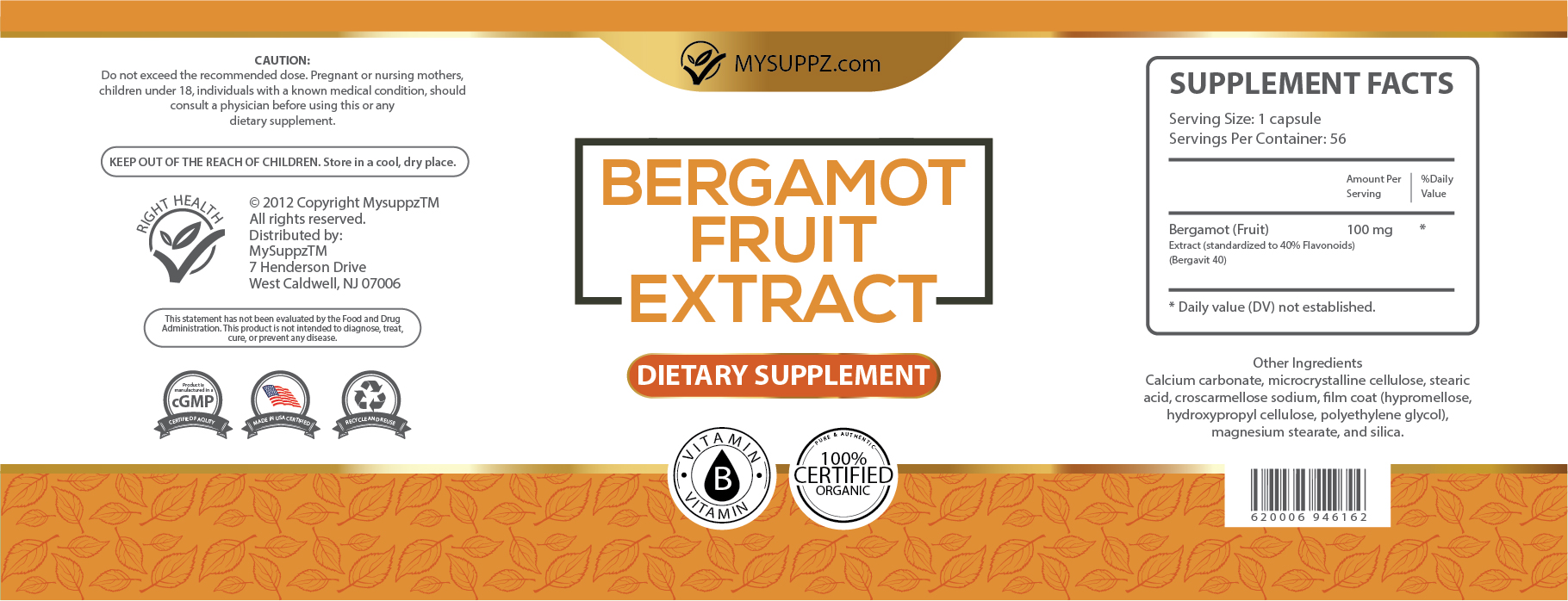Bergamot Label_150х55-01