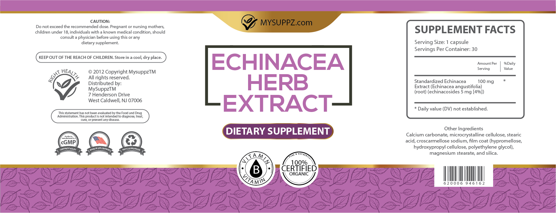 Echinacea Herb Label_150х55-01