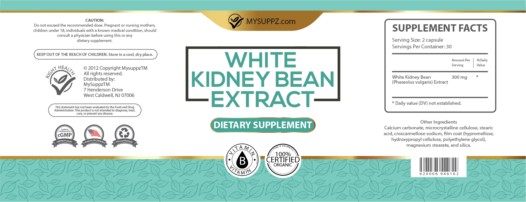 White Kidney Bean Label_150х55-01